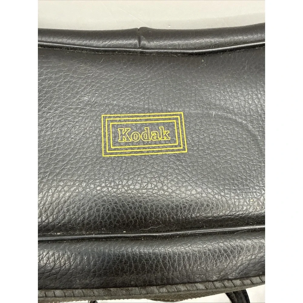 Vintage Kodak Camera Bag Carrying Case Shoulder Strap Black Zip Adjustable Strap